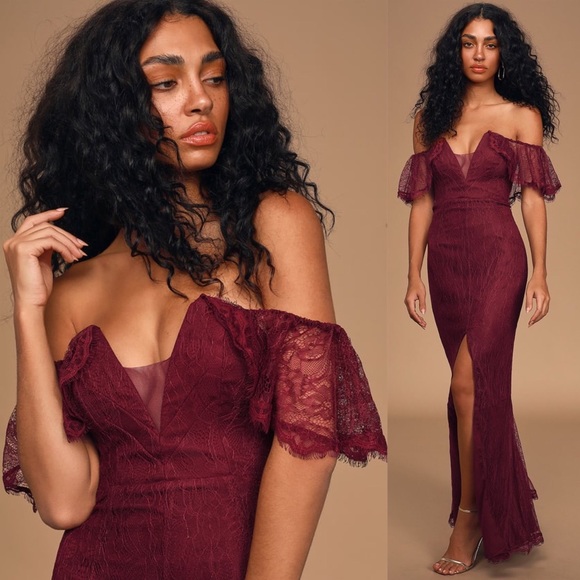 Lulus Dresses & Skirts - Lulus Caught in a Daydream Lace Maxi Dress NWT